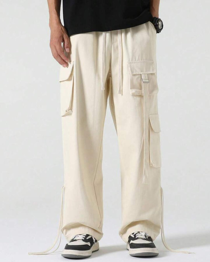Strapped Multi Pocket Parachute Cargo Pants